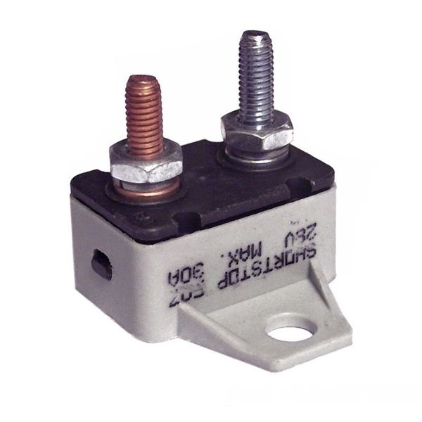 SHORTSTOP 28V 30A Circuit Breaker With Bracket - Click Image to Close